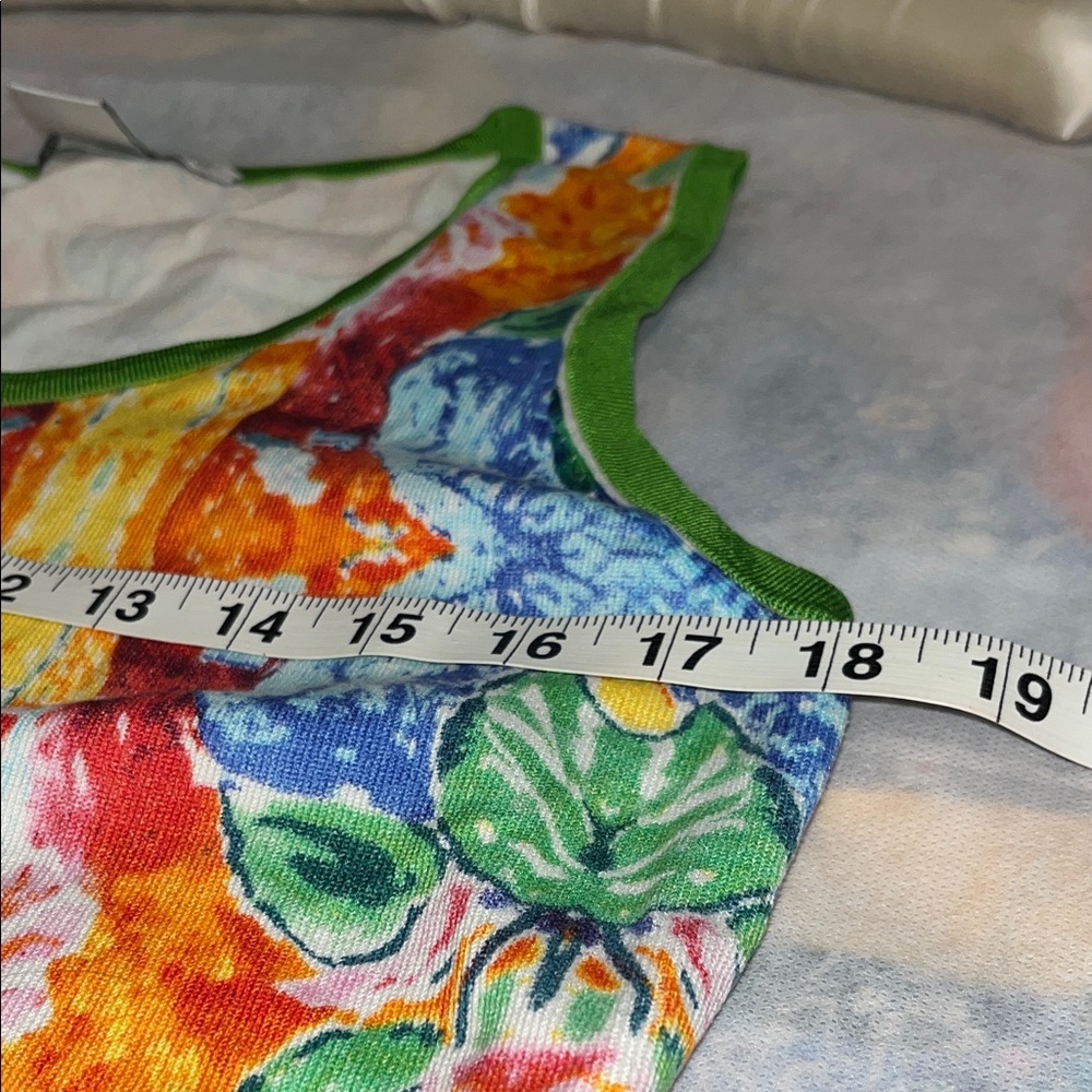 Peter Nygard Multicolor Patterned Tank Top size Medium summer party tank - Picture 4 of 7